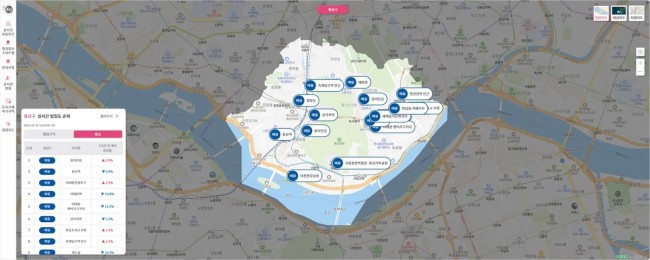 용산구, 인공지능 접목한 실시간 스마트맵으로 맞춤 정보 제공