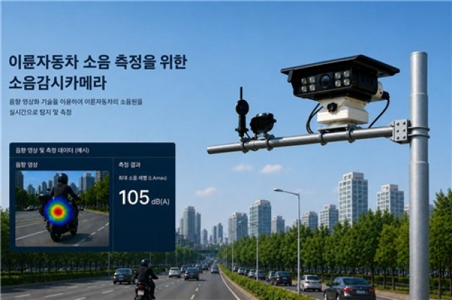 경기도, 전국 최초 이륜차 소음감시카메라 도입…성남·의정부에서 7월 시범운영
