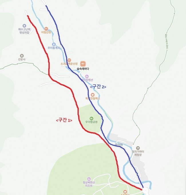 강북구, 우이동 계곡·하천 인근 도로 2.9㎞ '금연구역' 지정